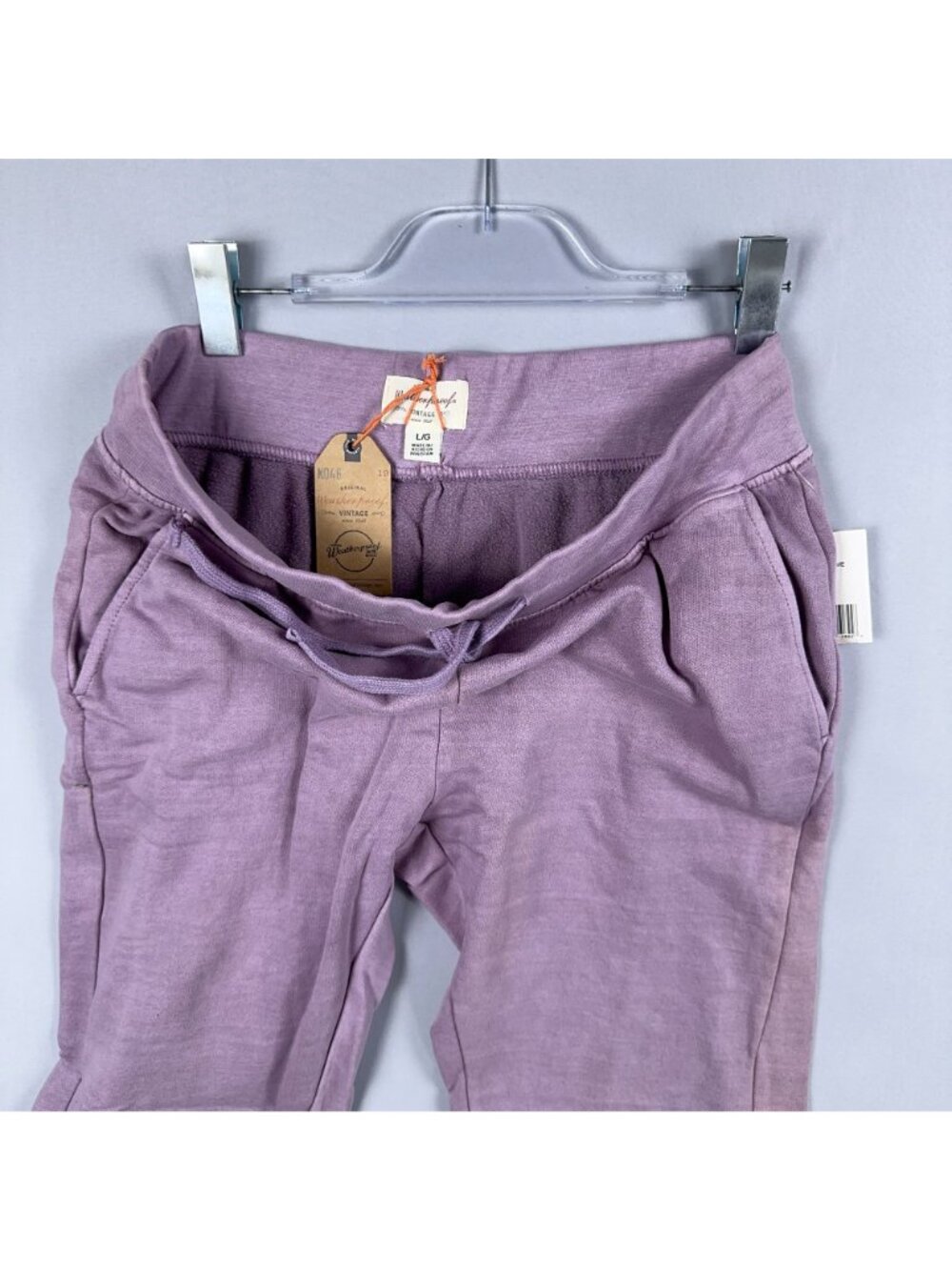 Weatherproof Sweatpants Size Large Vintage Lavender Jogger Drawstring Waistband - Picture 4 of 12
